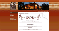 Desktop Screenshot of bearhouserestaurant.com.au